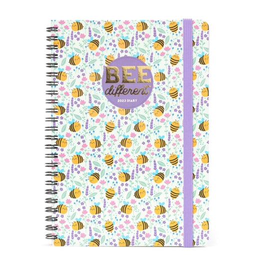 Large Weekly Spiral Bound Diary 12 Month 2023 - Bee