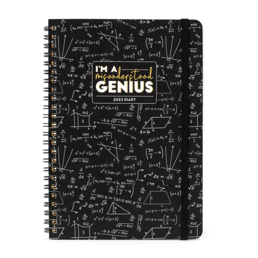 Large Weekly Spiral Bound Diary 12 Month 2023 - Genius