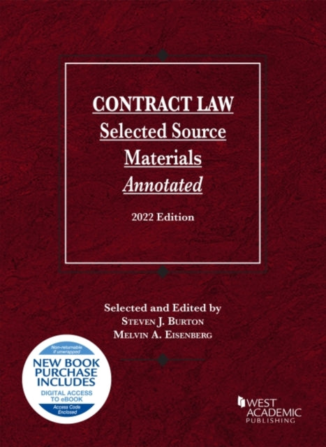 Contract Law: Selected Source Materials Annotated, 2022 Edition