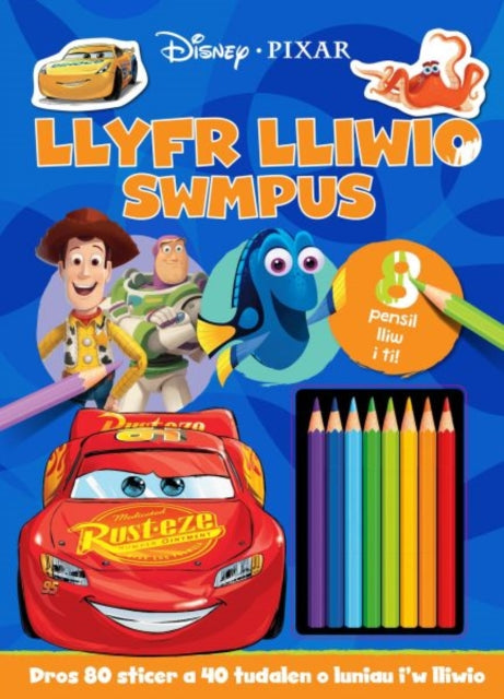 Disney Pixar: Llyfr Lliwio Swmpus