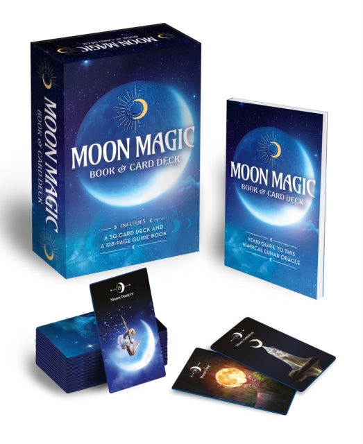 Moon Magic Book & Card Deck: Includes a 50-Card Deck and a 128-Page Guide Book