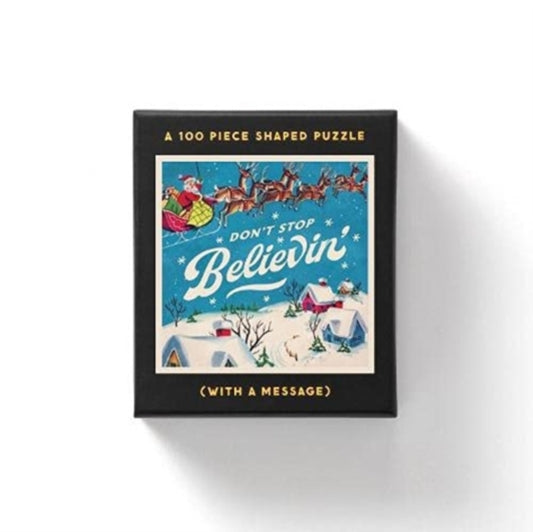 Don't Stop Believin' 100 Piece Mini Shaped Puzzle