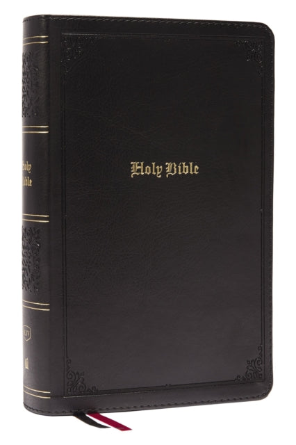 KJV, Personal Size Large Print Single-Column Reference Bible, Leathersoft, Black, Red Letter, Comfort Print: Holy Bible, King James Version