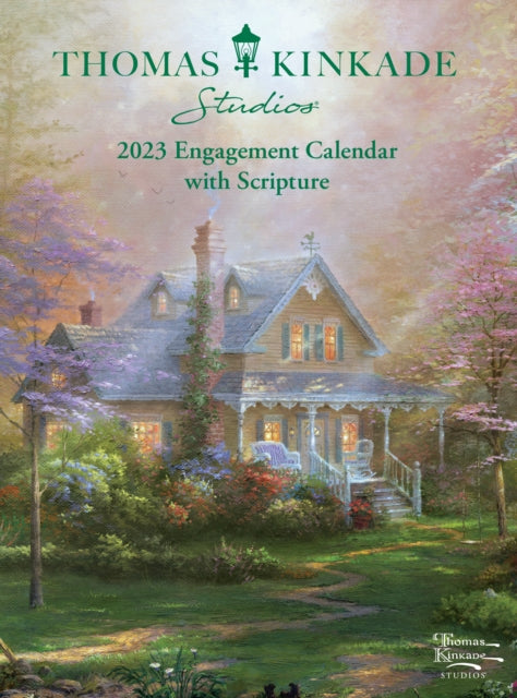 Thomas Kinkade Studios 12-Month 2023 Monthly/Weekly Engagement Calendar with Scripture