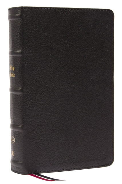 KJV,  Personal Size Large Print Single-Column Reference Bible, Genuine Leather, Black, Red Letter, Thumb Indexed, Comfort Print: Holy Bible, King James Version