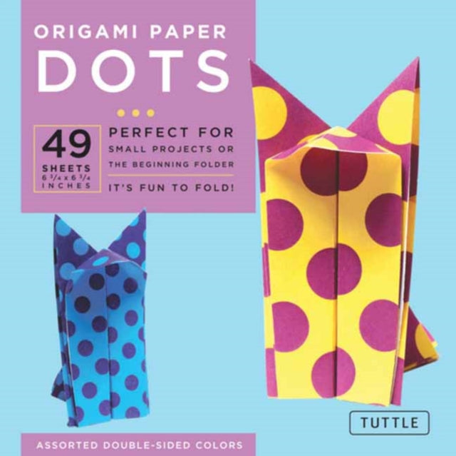 Origami Paper - Dots - 6 3/4" - 49 Sheets: Tuttle Origami Paper: Origami Sheets Printed with 8 Different Patterns: Instructions for 6 Projects Included