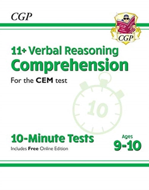 11+ CEM 10-Minute Tests: Comprehension - Ages 9-10 (with Online Edition)