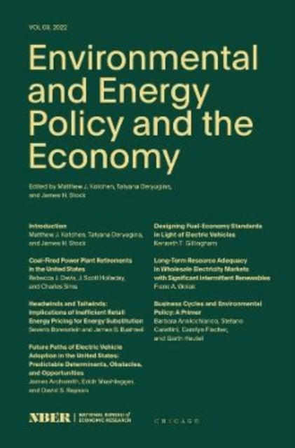 Environmental and Energy Policy and the Economy: Volume 3