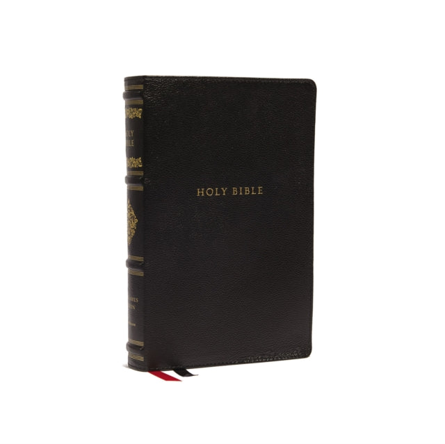 KJV, Wide-Margin Reference Bible, Sovereign Collection, Genuine Leather, Black, Red Letter, Comfort Print: Holy Bible, King James Version