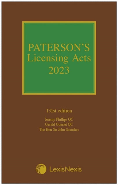 Paterson's Licensing Acts 2023