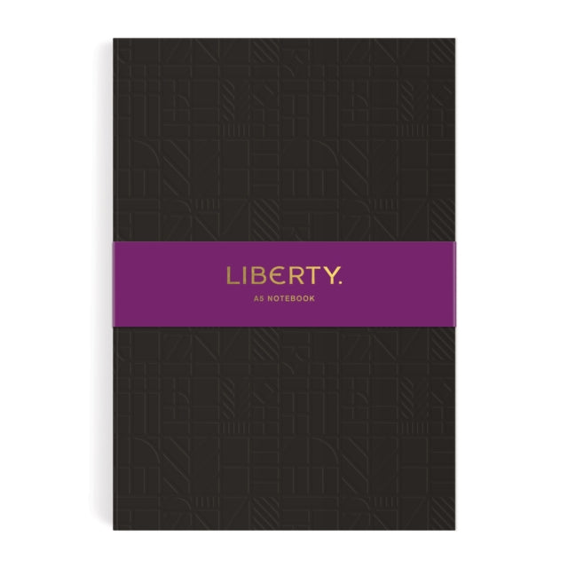 Liberty Black Tudor A5 Embossed Journal