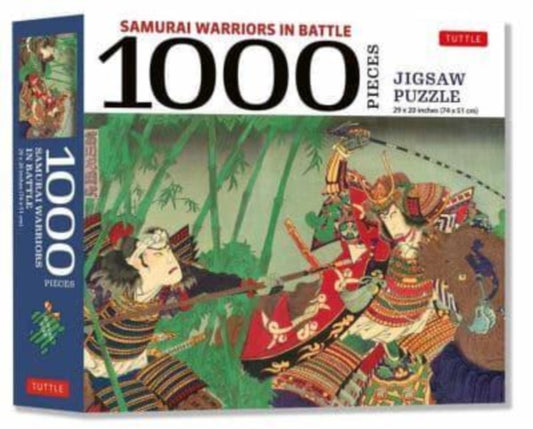 Samurai Warriors in Battle- 1000 Piece Jigsaw Puzzle: Finished Size 29 X 20 inch (74 x 51 cm)