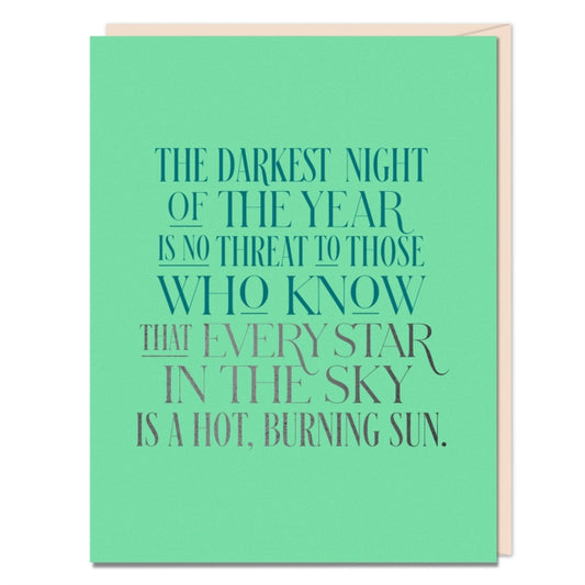 6-Pack  Elizabeth Gilbert for Em & Friends The Darkest Night Card