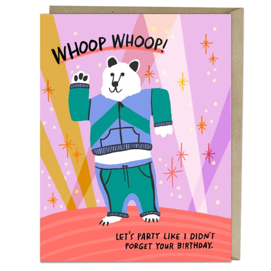 6-Pack Em & Friends Whoop Whoop Belated Birthday Card