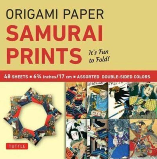 Origami Paper - Samurai Prints - Small 6 3/4" - 48 Sheets: Tuttle Origami Paper: Origami Sheets Printed with 8 Different Designs: Instructions for 6 Projects Included