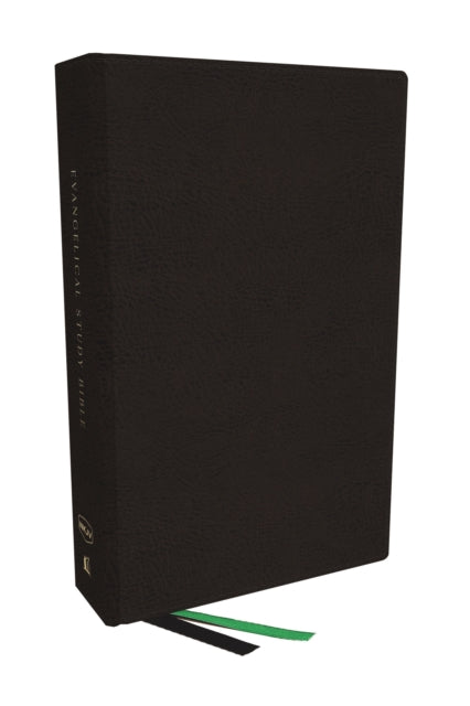 NKJV, Evangelical Study Bible, Bonded Leather, Black, Red Letter, Thumb Indexed, Comfort Print: Christ-centered. Faith-building. Mission-focused.