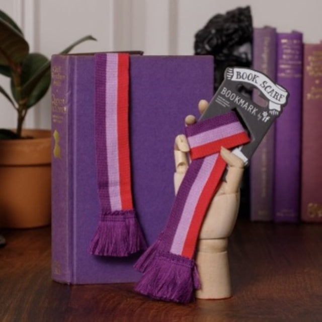 Book Scarf Bookmark - Pink & Purple