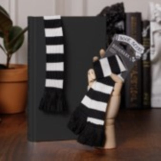 Book Scarf Bookmark - Black & White