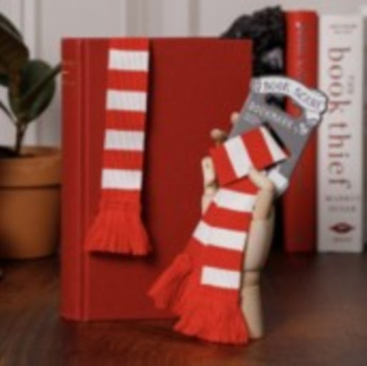 Book Scarf Bookmark - Red & White