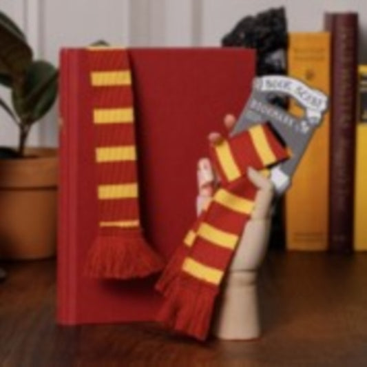 Book Scarf Bookmark - Burgundy & Yellow