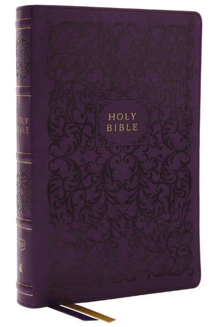 KJV Holy Bible, Center-Column Reference Bible, Leathersoft, Purple, 73,000+ Cross References, Red Letter, Comfort Print: King James Version