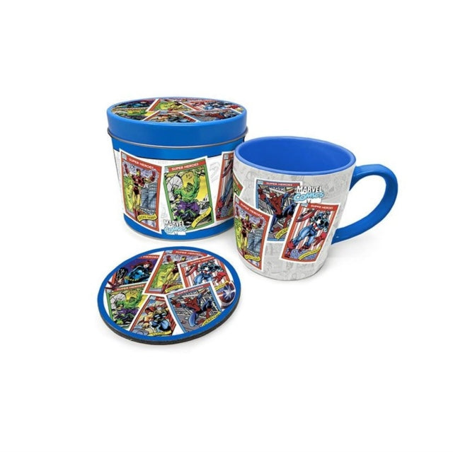 Marvel Retro (Collectors Cards) Mug Tin Set