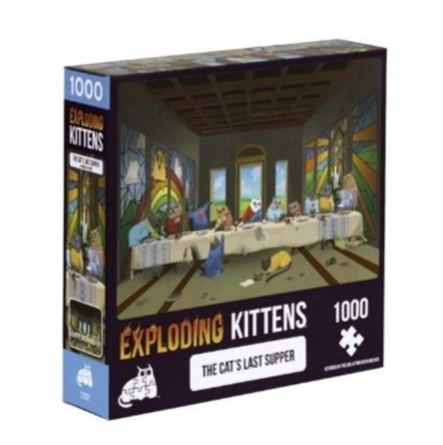 Exploding Kittens - Cat's Last Supper 1000 Piece Puzzle