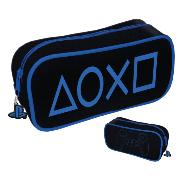 Playstation (Black & Blue Tech) Rectangle Pencil Case