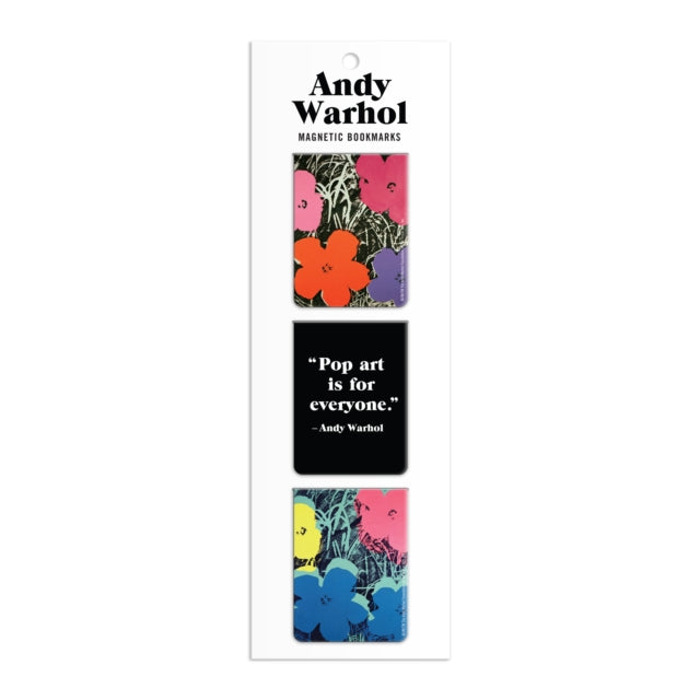 Andy Warhol Flowers Magnetic Bookmarks