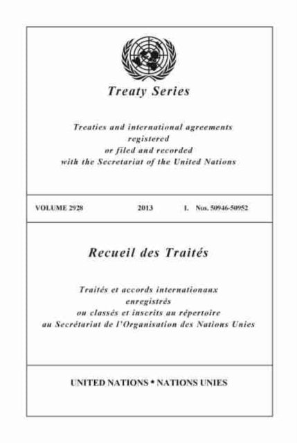 Treaty Series 2928 (English/French Edition)