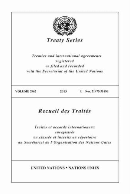 Treaty Series 2962 (English/French Edition)