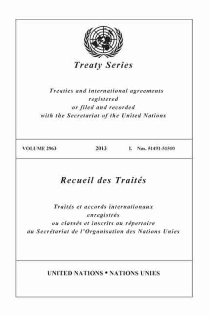 Treaty Series 2963 (English/French Edition)
