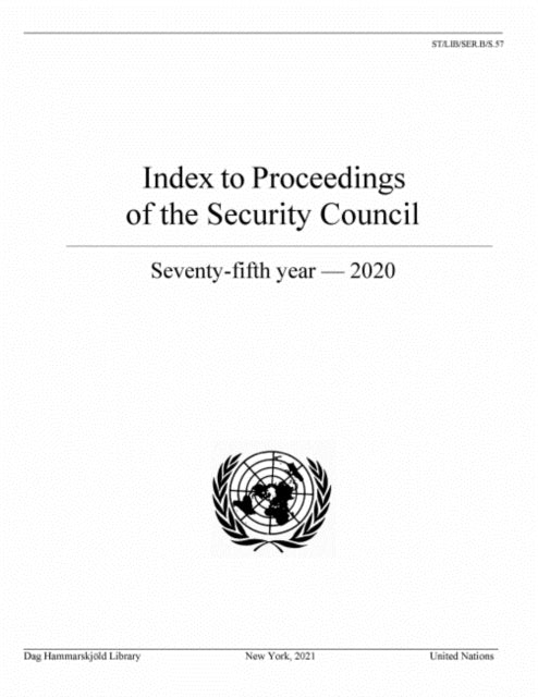 Index to proceedings of the Security Council: seventy-fifth year - 2020