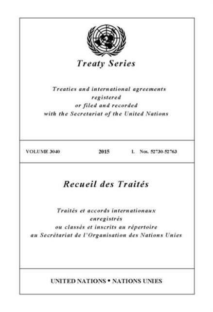 Treaty Series 3040 (English/French Edition)