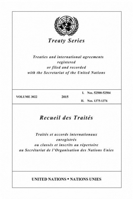 Treaty Series 3022 (English/French Edition)