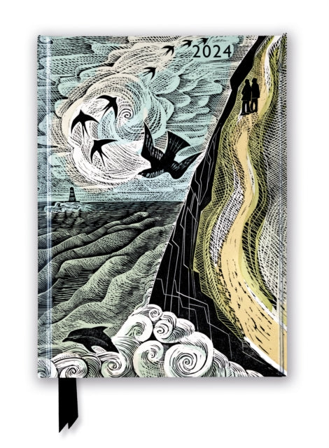 Angela Harding: The Salt Path 2024 Luxury Diary - Page to View with Notes