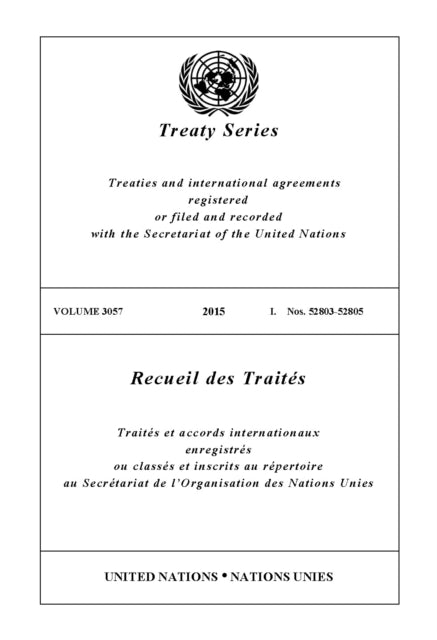 Treaty Series 3057 (English/French Edition)