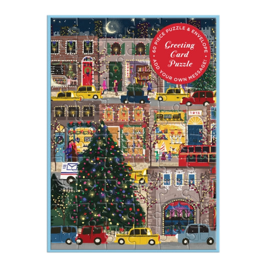 Joy Laforme Winter Lights Greeting Card Puzzle