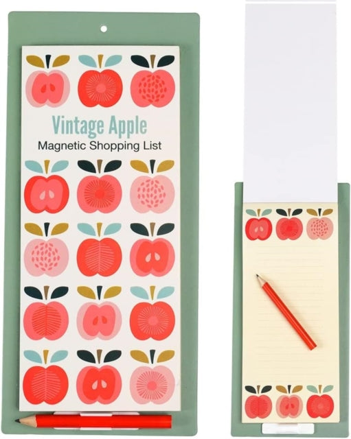 Magnetic shopping list - Vintage Apple