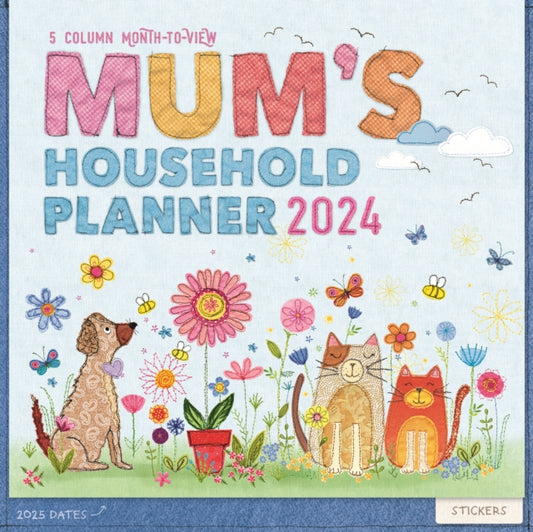 Mums Fabric Household Planner Wall Calendar 2024