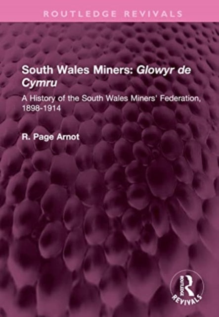 South Wales Miners: Glowyr de Cymru: A History of the South Wales Miners' Federation, 1898-1914