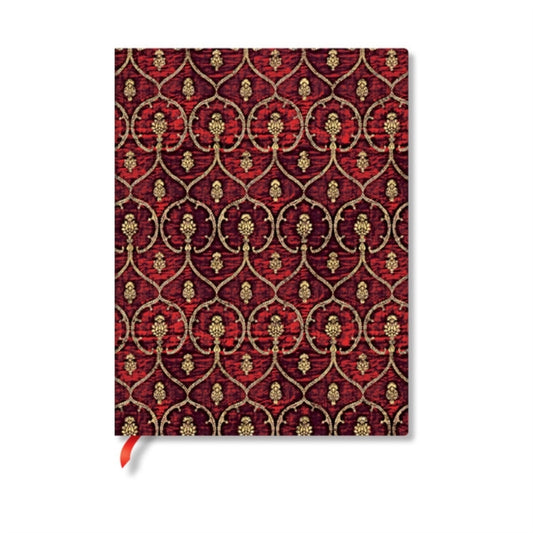 Red Velvet Ultra Lined Softcover Flexi Journal (Elastic Band Closure)