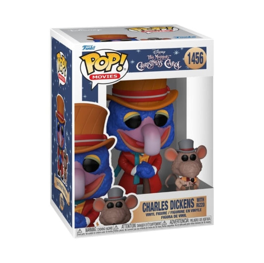 Funko POP! Movies Disney: The Muppet Christmas Carol - Charles Dickens with Rizzo