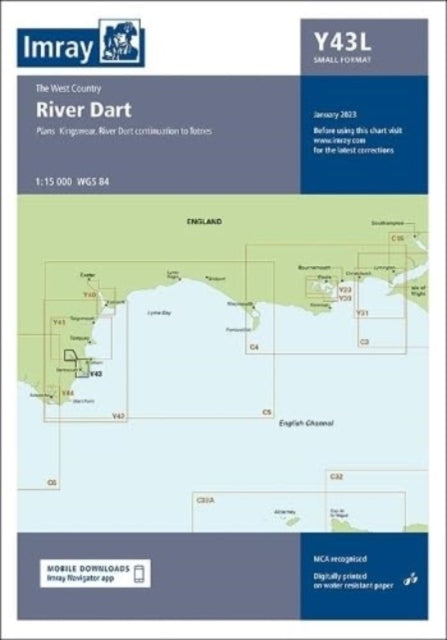 Imray Chart Y43: Laminated River Dart