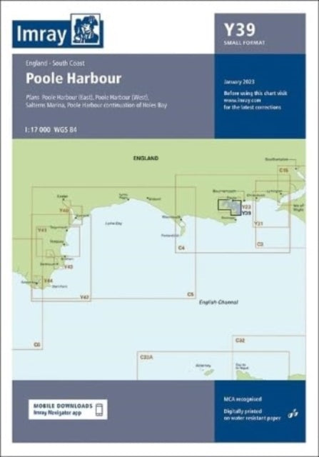 Imray Chart Y39: Poole Harbour Small Format