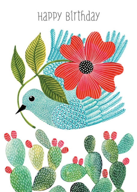 Paloma Bird Birthday: 6 Greeting Card Pack