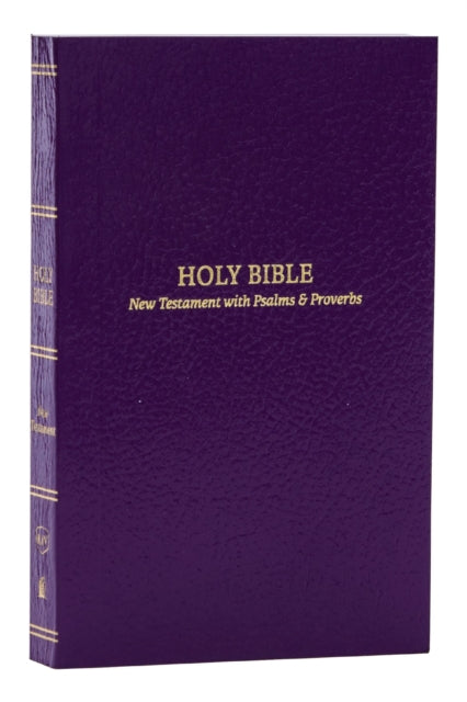 KJV, Pocket New Testament with Psalms and   Proverbs, Purple Softcover, Red Letter, Comfort Print