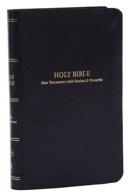 KJV, Pocket New Testament with Psalms and   Proverbs, Black Leatherflex, Red Letter, Comfort Print