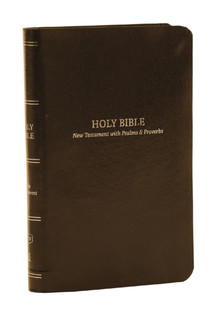 KJV, Pocket New Testament with Psalms and   Proverbs, Brown Leatherflex, Red Letter, Comfort Print