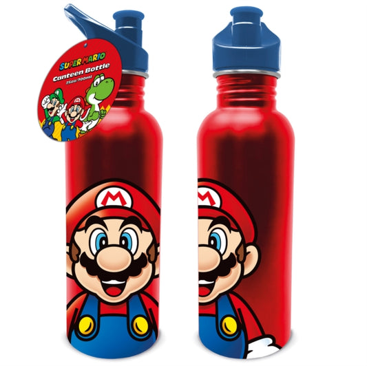 Super Mario (Mario) Metal 25oz/700ml Metal Canteen Drinks Bottle
